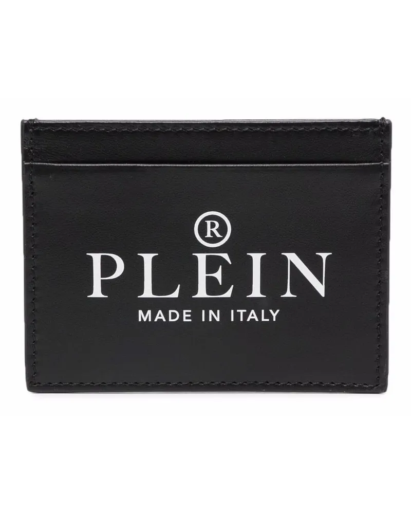 Philipp Plein Kartenetui mit Logo-Print - Schwarz Schwarz