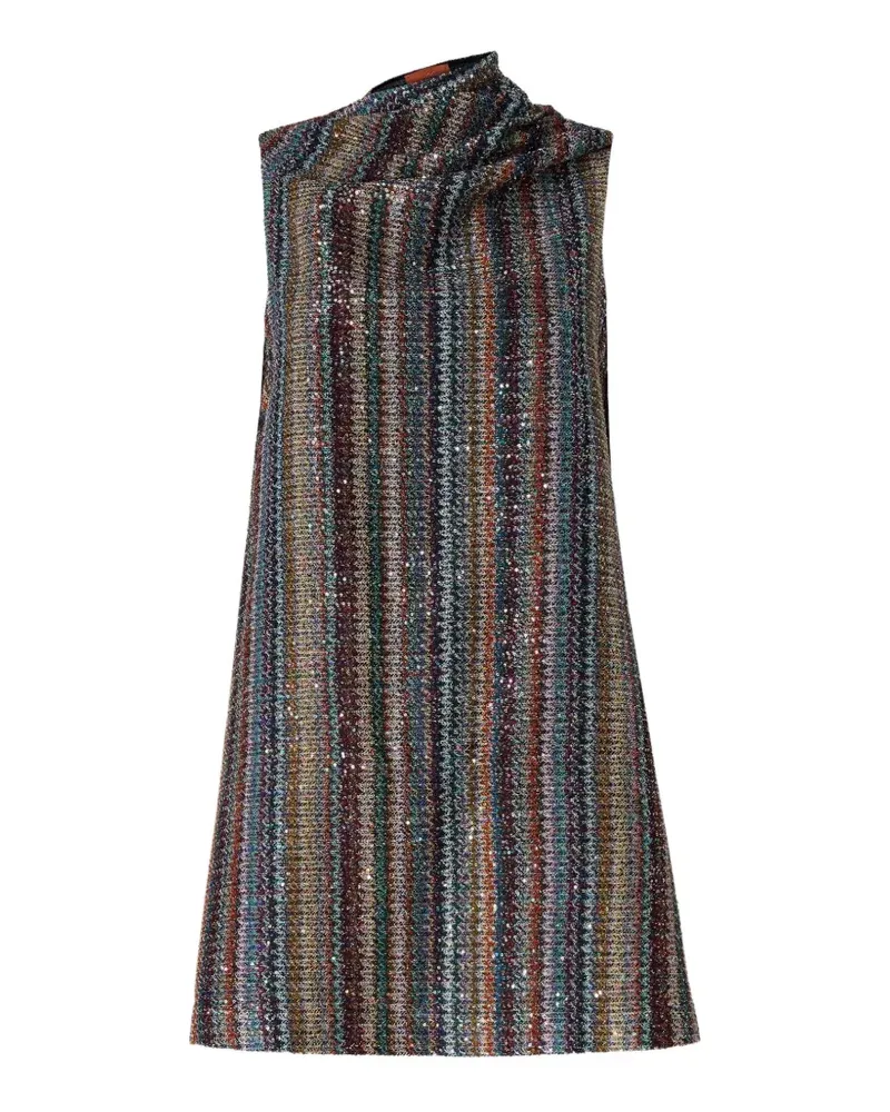 Missoni Minikleid mit Pailletten - Blau Blau