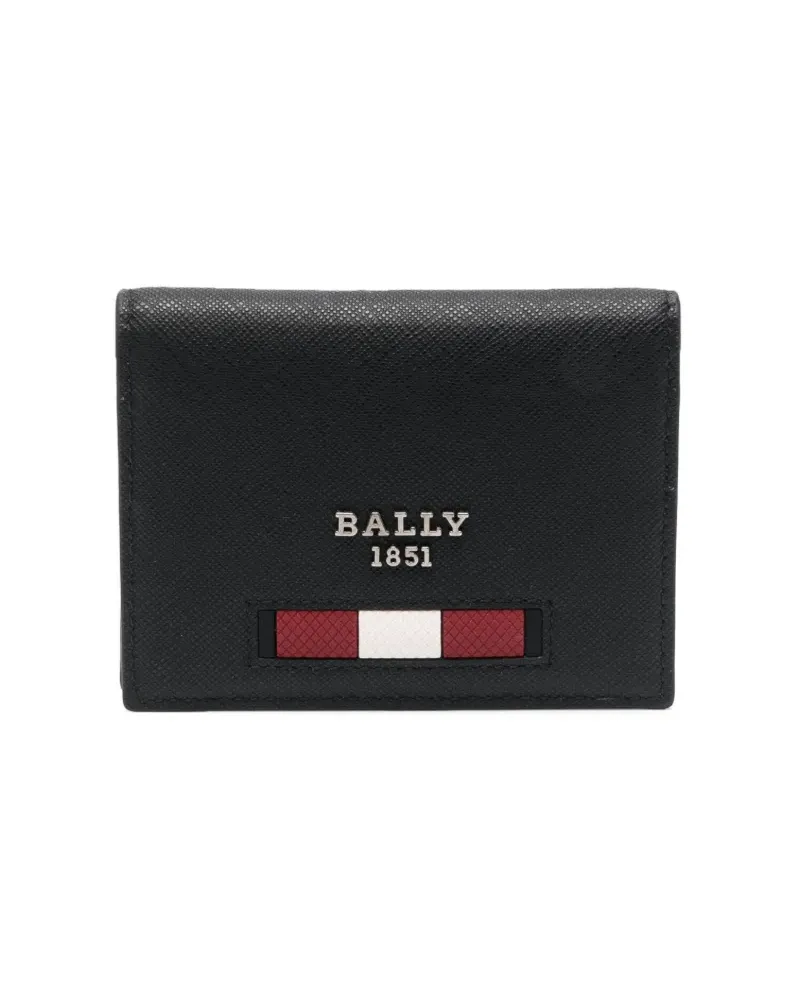 Bally Kartenetui mit Signature-Streifen - Schwarz Schwarz