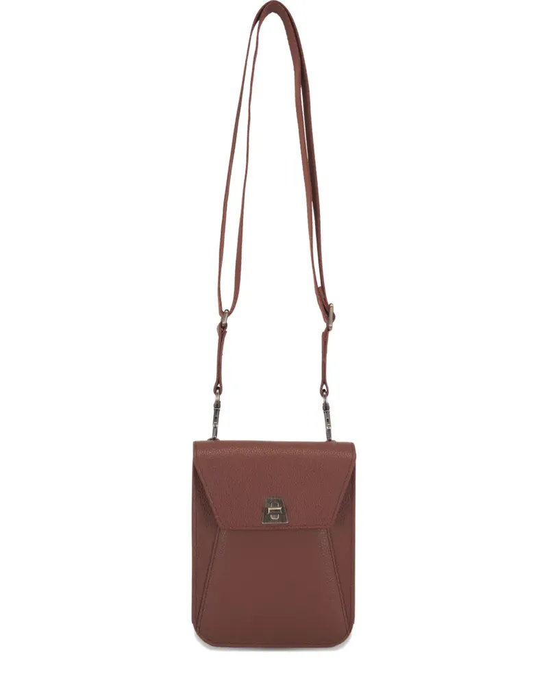 Akris Mini Anouk Umhängetasche - Braun Braun