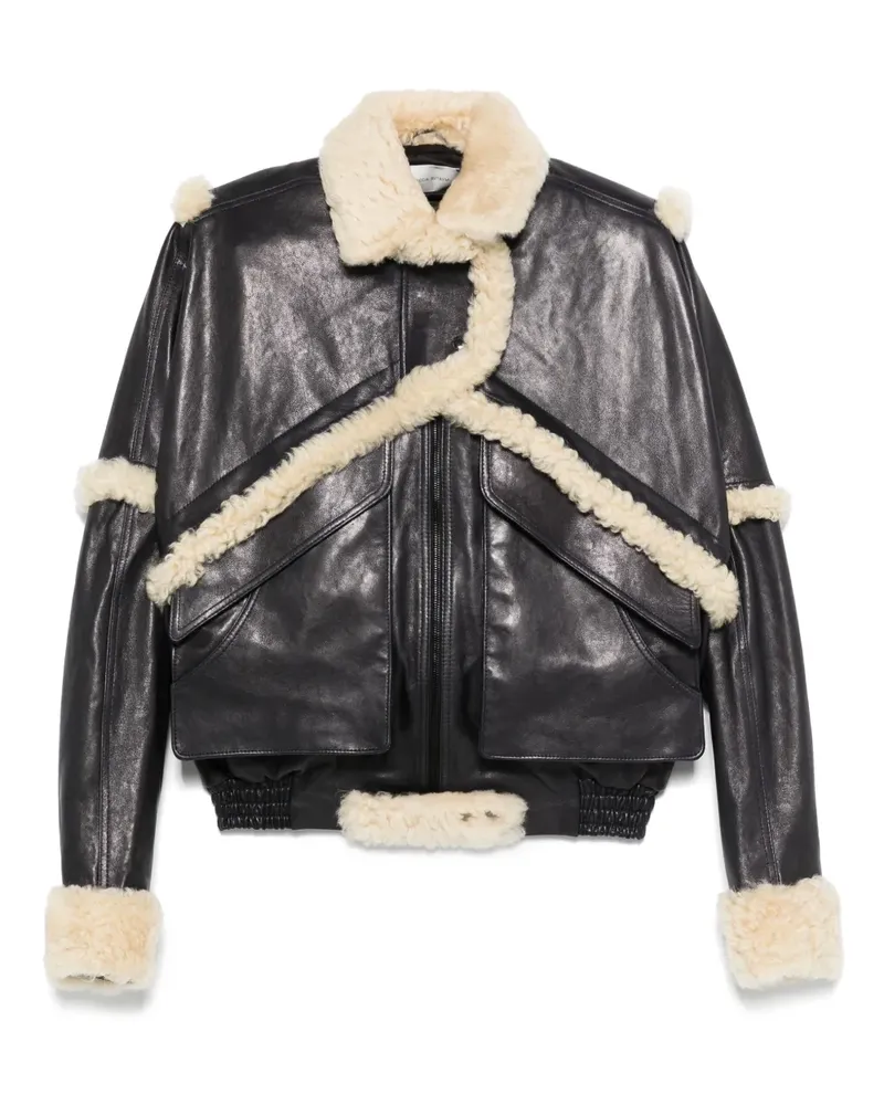 Magda Butrym Jacke aus Shearling - Blau Blau