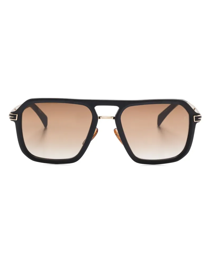 EYEWEAR by DAVID BECKHAM Getönte Pilotenbrille - Schwarz Schwarz