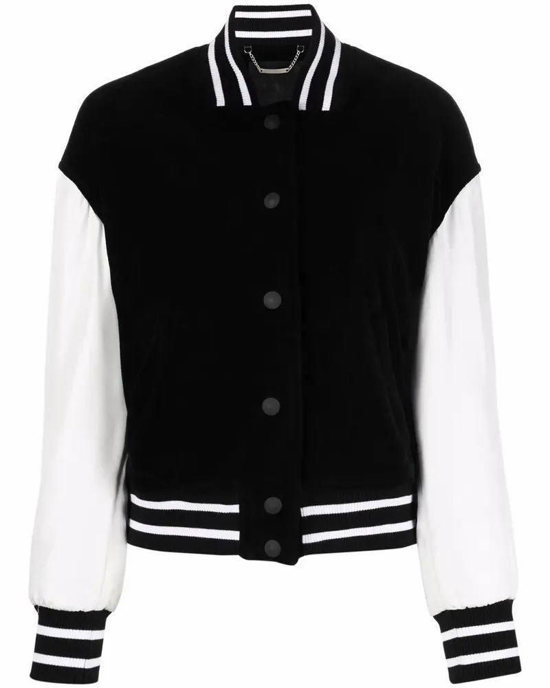 Philipp Plein Bomberjacke mit Totenkopf-Print - Schwarz Schwarz