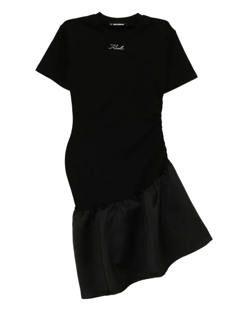 Karl Lagerfeld Kleid mit Logo-Prägung - Schwarz Schwarz