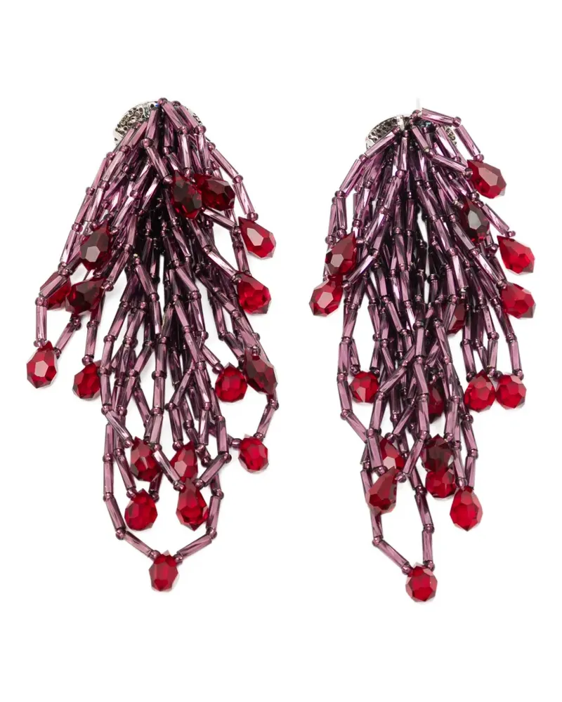 KIKO KOSTADINOV Cowen beaded earrings - Violett Violett