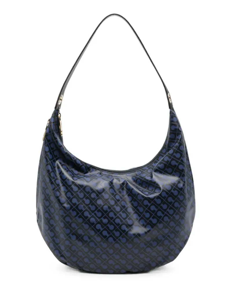 Gherardini Schultertasche mit Logo-Print - Schwarz Schwarz