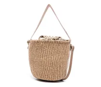 Kleine Woody Korbtasche - Braun