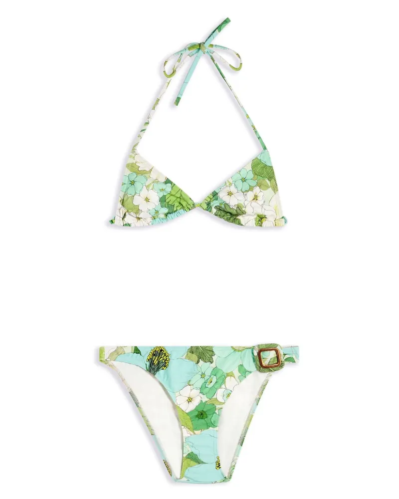 Tom Ford Bikini mit Blumen-Print - Blau Blau