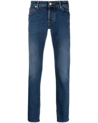 Jacob Cohën Skinny-Jeans mit Stone-Wash-Effekt Blau