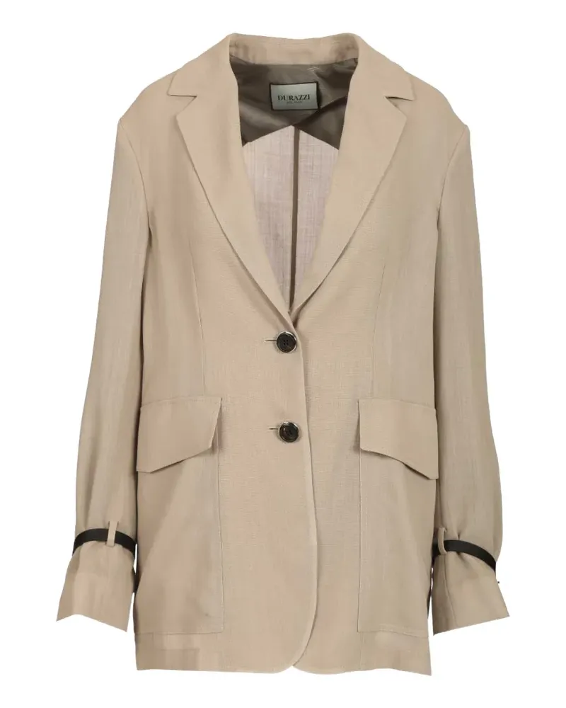 Durazzi Milano Jacke mit geknöpften Ärmeln - Nude Nude