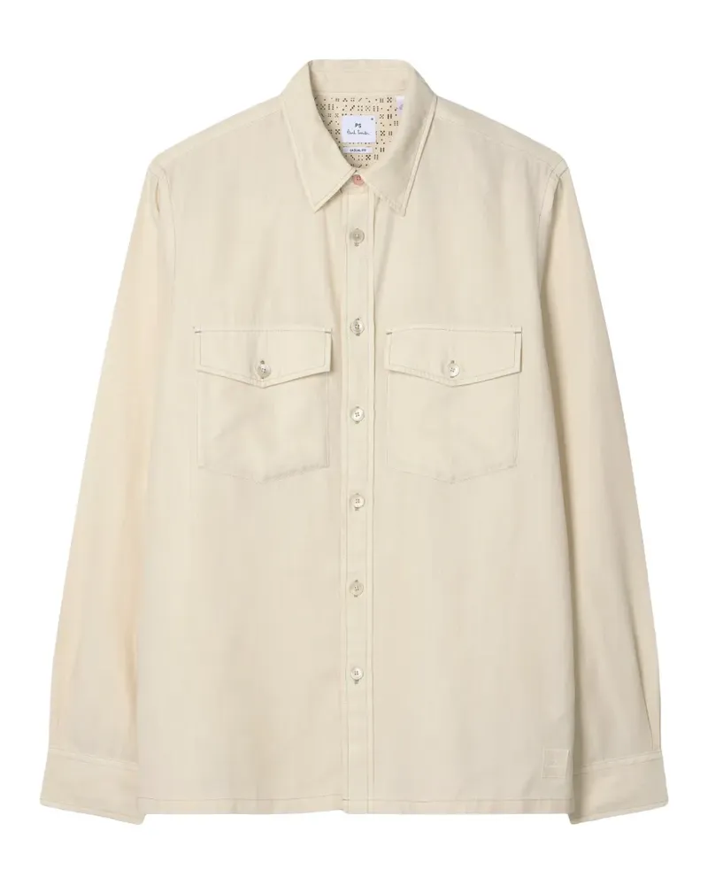 Paul Smith lyocell patch pocket shirt - Nude Nude