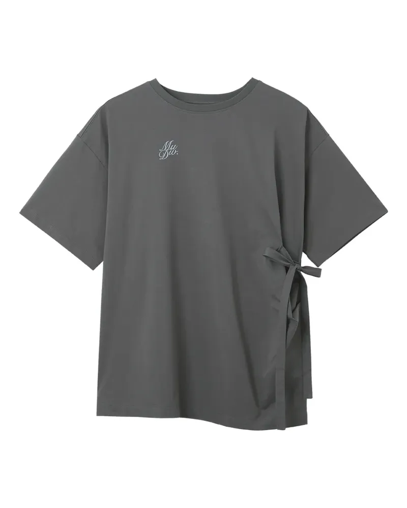 Musium Div. graphic tie T-shirt - Grau Grau