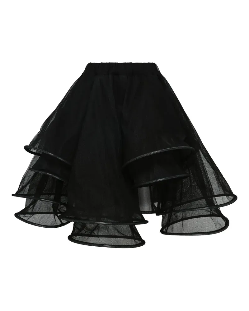 Noir Kei Ninomiya Plissierter Rock - Schwarz Schwarz