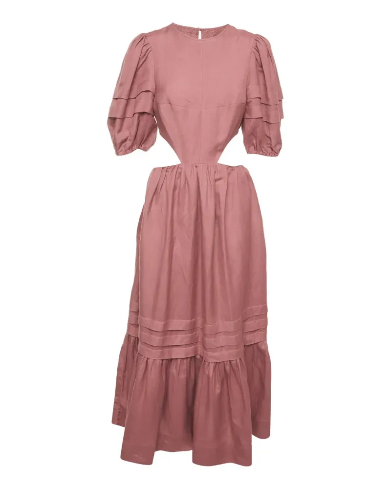 Shona Joy Vega Midikleid - Rosa Rosa