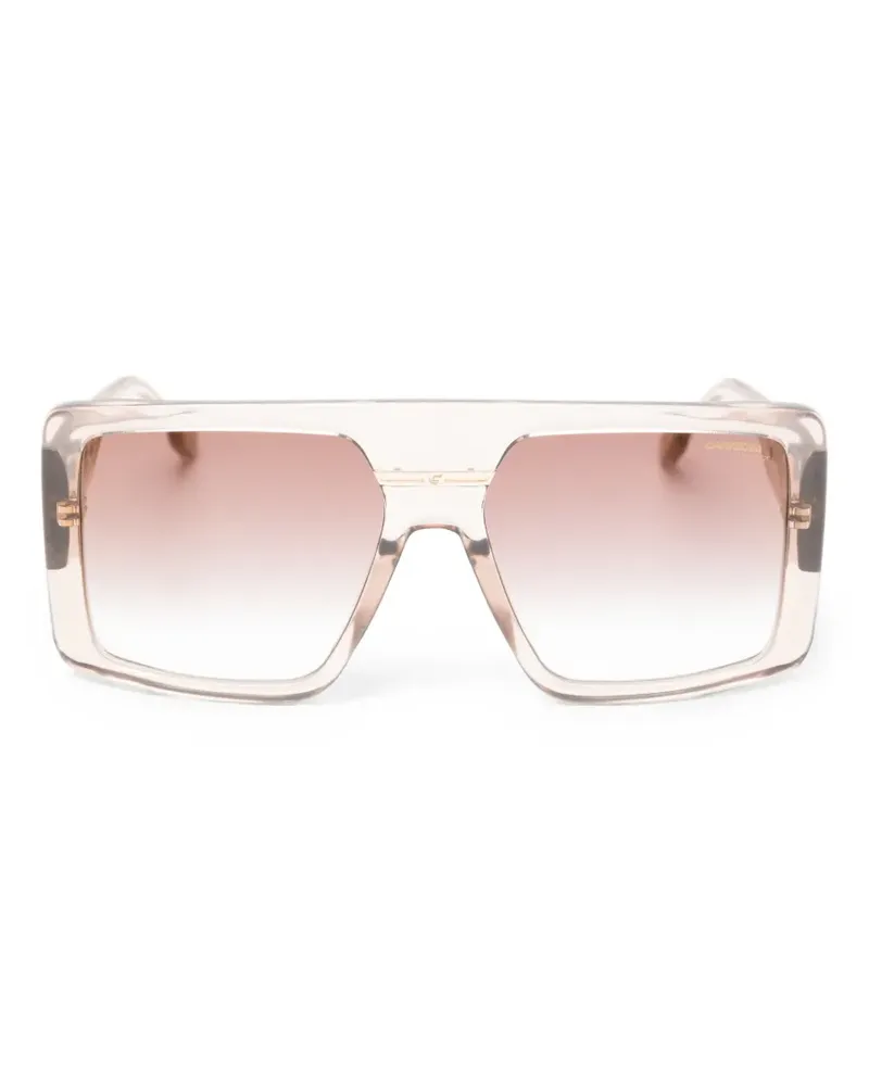 Carrera Victory Sonnenbrille mit eckigem Gestell - Nude Nude