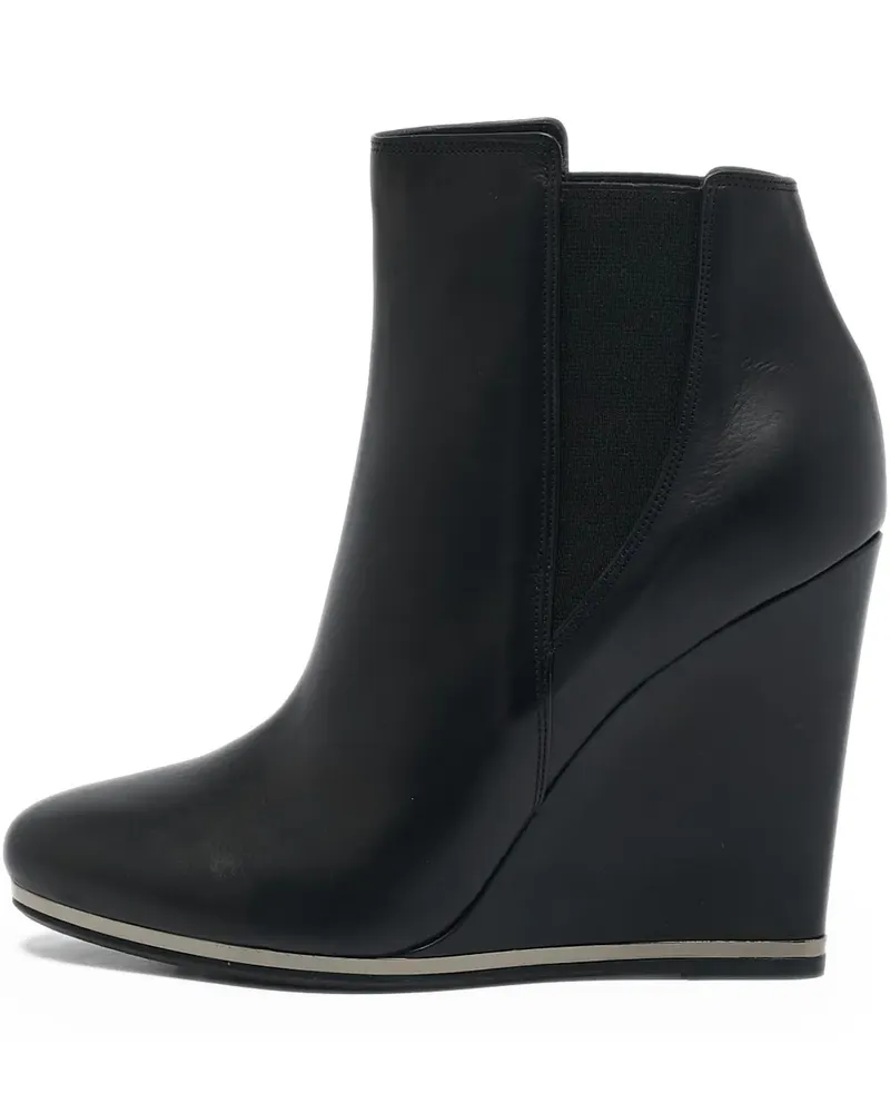 Le Silla Pre-owned Stiefeletten mit Wedge-Absatz 110mm - Schwarz Schwarz