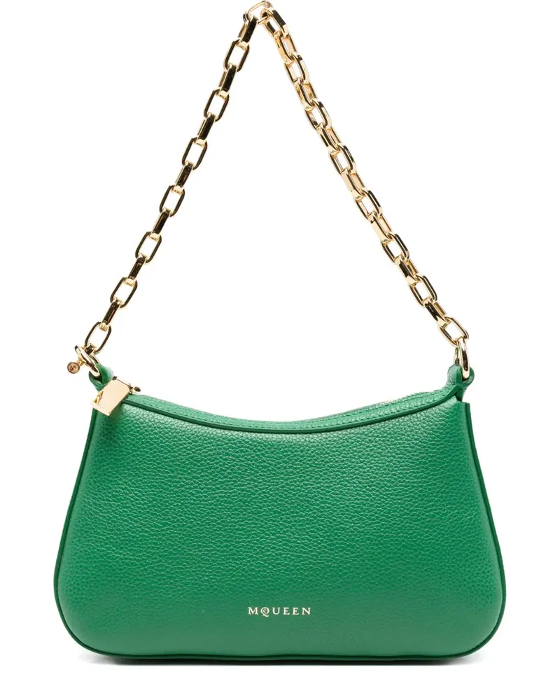 Alexander McQueen T-Bar Tote Bag mit Kettenriemen - Grün Grün