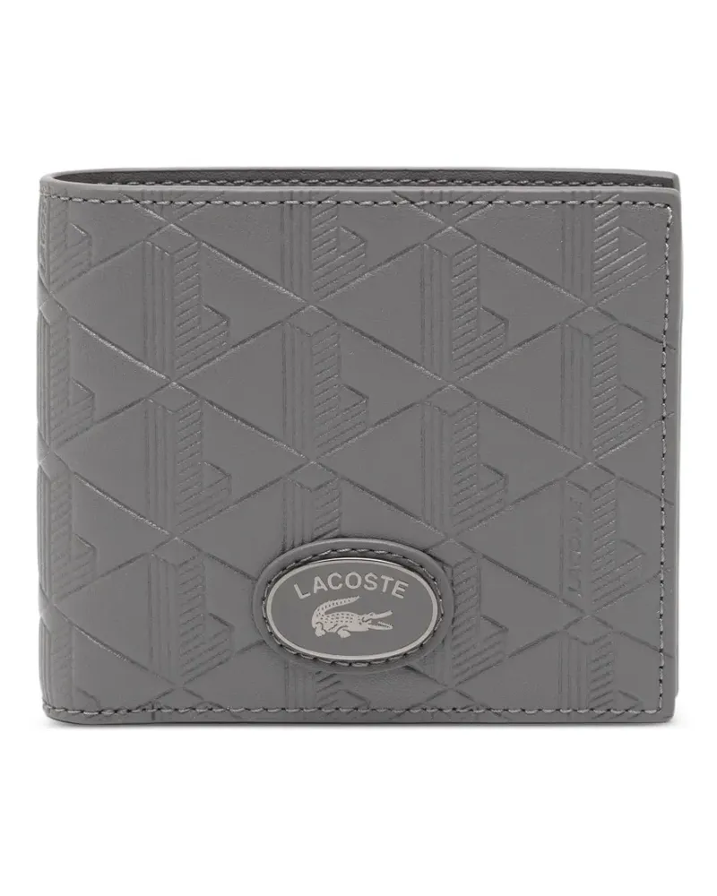 Lacoste Portemonnaie mit Monogramm - Grau Grau