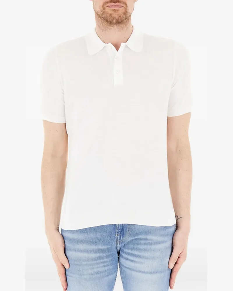 Gran Sasso white polo shirt - Weiß Weiß