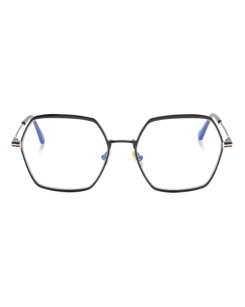 Tom Ford Brille mit geometrischem Gestell - Schwarz Schwarz