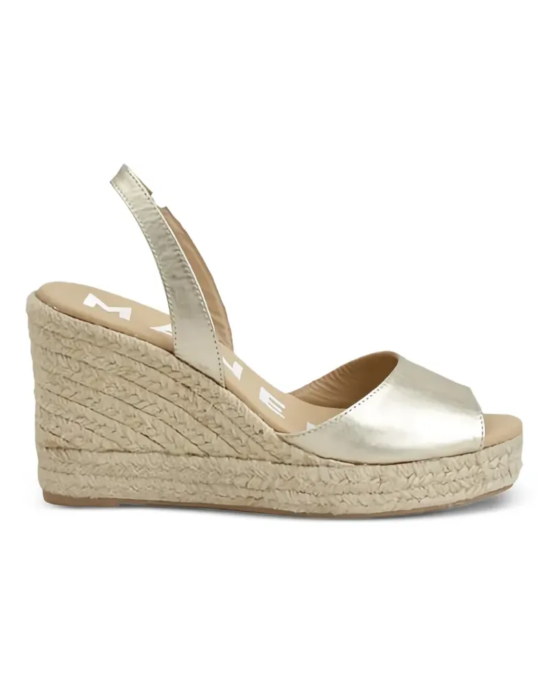 Manebí metallic-leather slingback espadrilles - Gold Gold