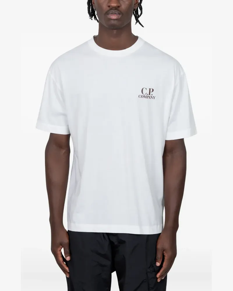 C.P. Company T-Shirt mit Logo-Detail - Weiß Weiß