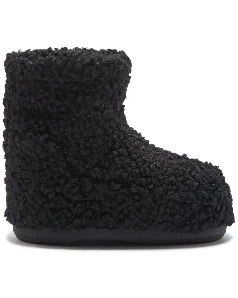 Moon Boot Icon Low Stiefel aus Faux Shearling - Schwarz Schwarz
