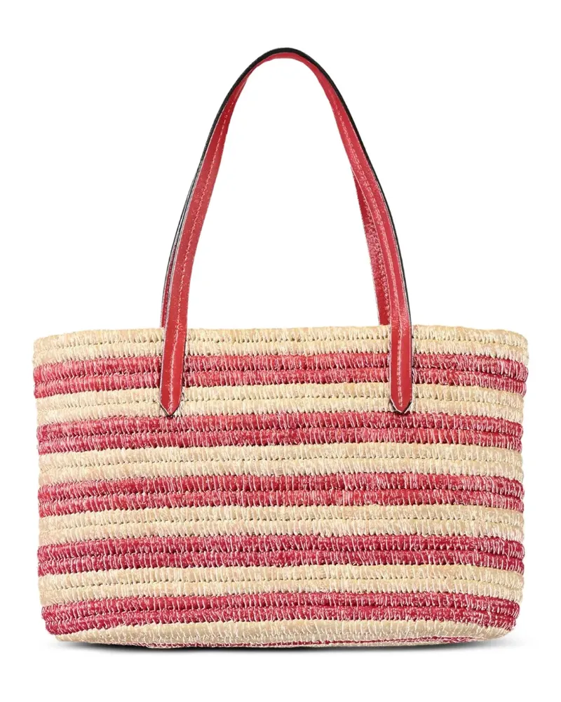 Poolside Capri striped tote bag - Nude Nude