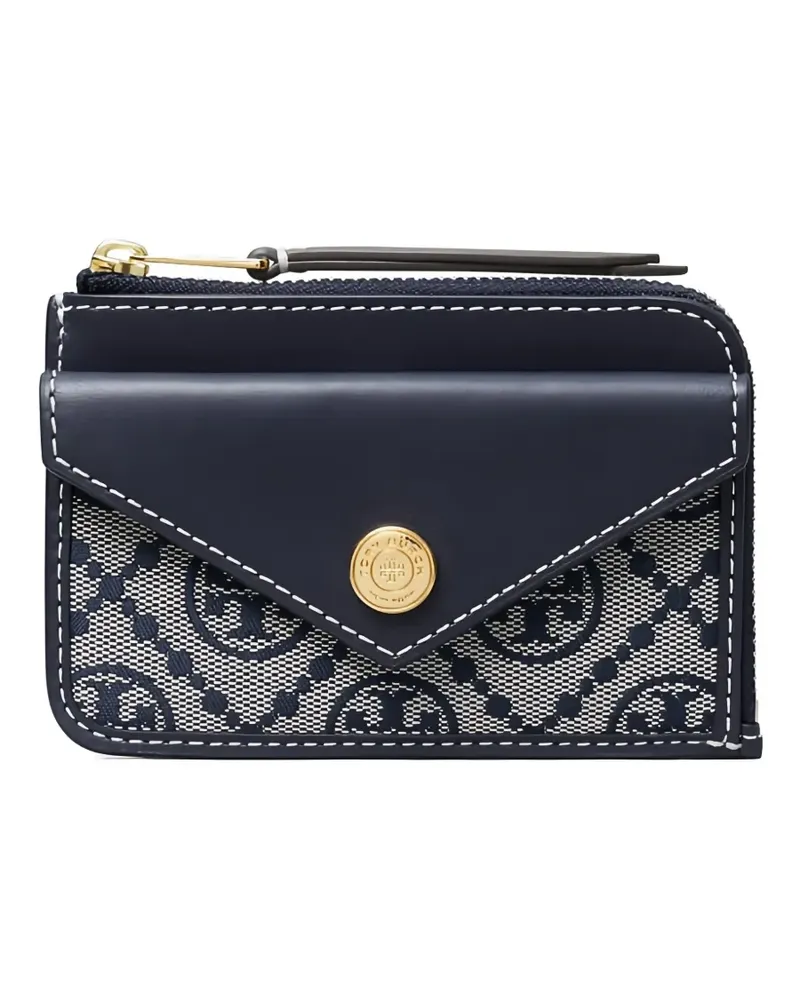 Tory Burch Kartenetui mit T-Monogramm - Blau Blau