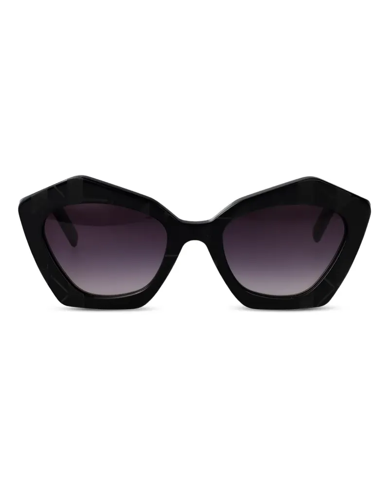 Karl Lagerfeld geometric-frame sunglasses - Schwarz Schwarz