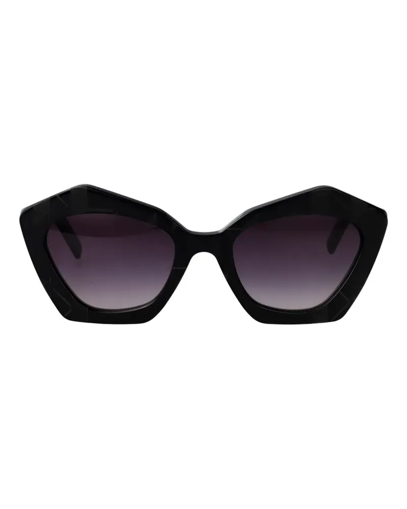 Karl Lagerfeld geometric-frame sunglasses - Schwarz Schwarz