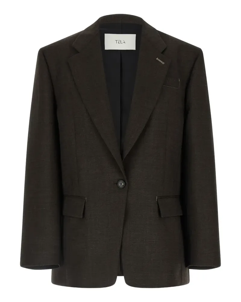 TELA Miranda single-breasted blazer - Braun Braun