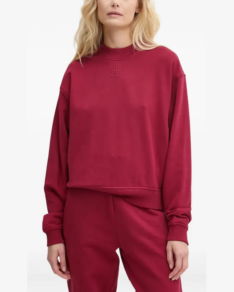 HUGO BOSS logo-embroidered sweatshirt - Rot Rot