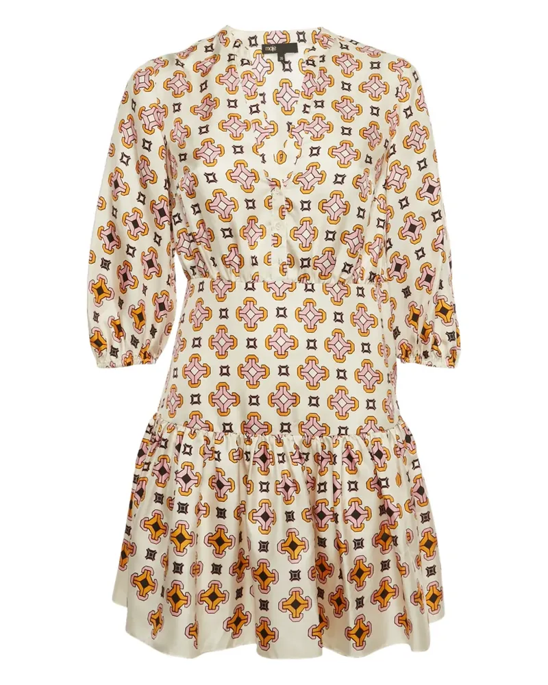 Maje silk mini dress - Nude Nude