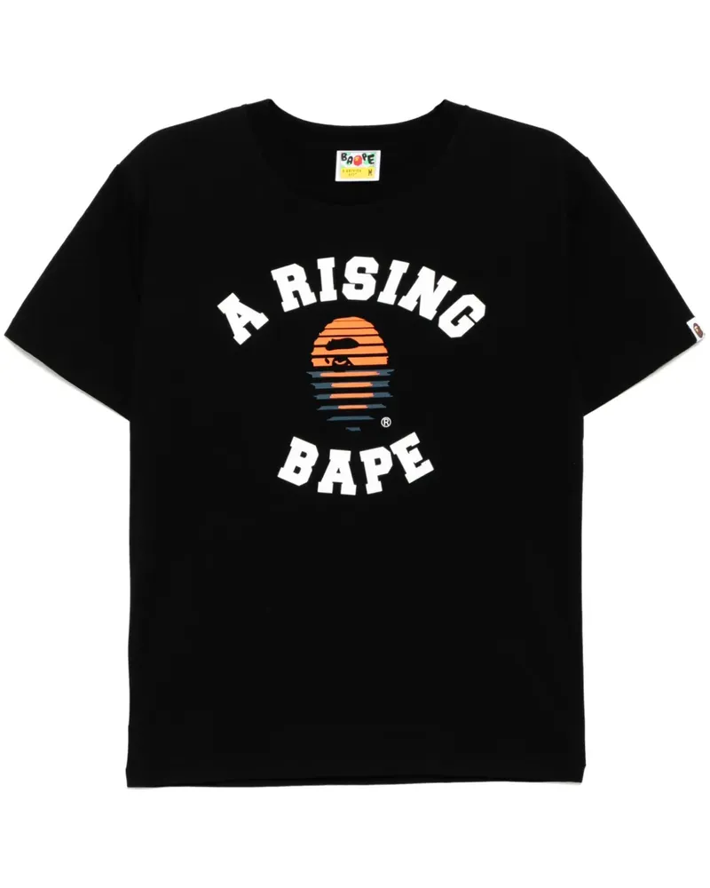 BAPE T-Shirt mit Print - Schwarz Schwarz