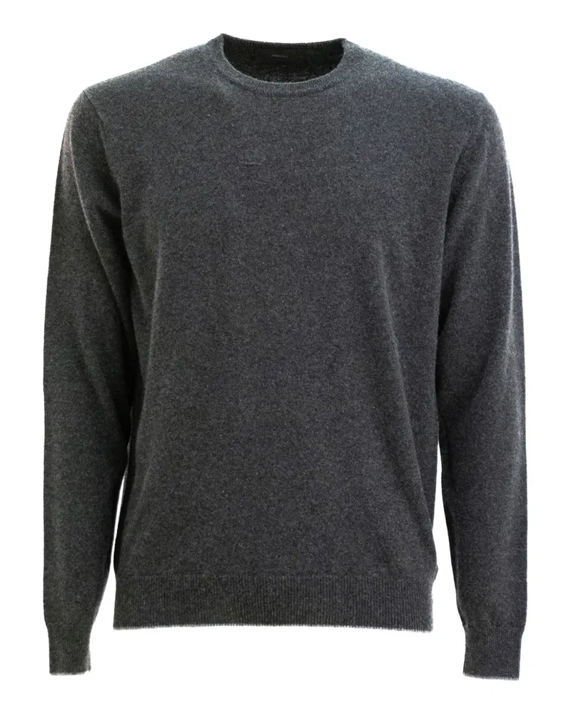 Zanone Woll-Kaschmir-Pullover mit rundem Ausschnitt - Grau Grau