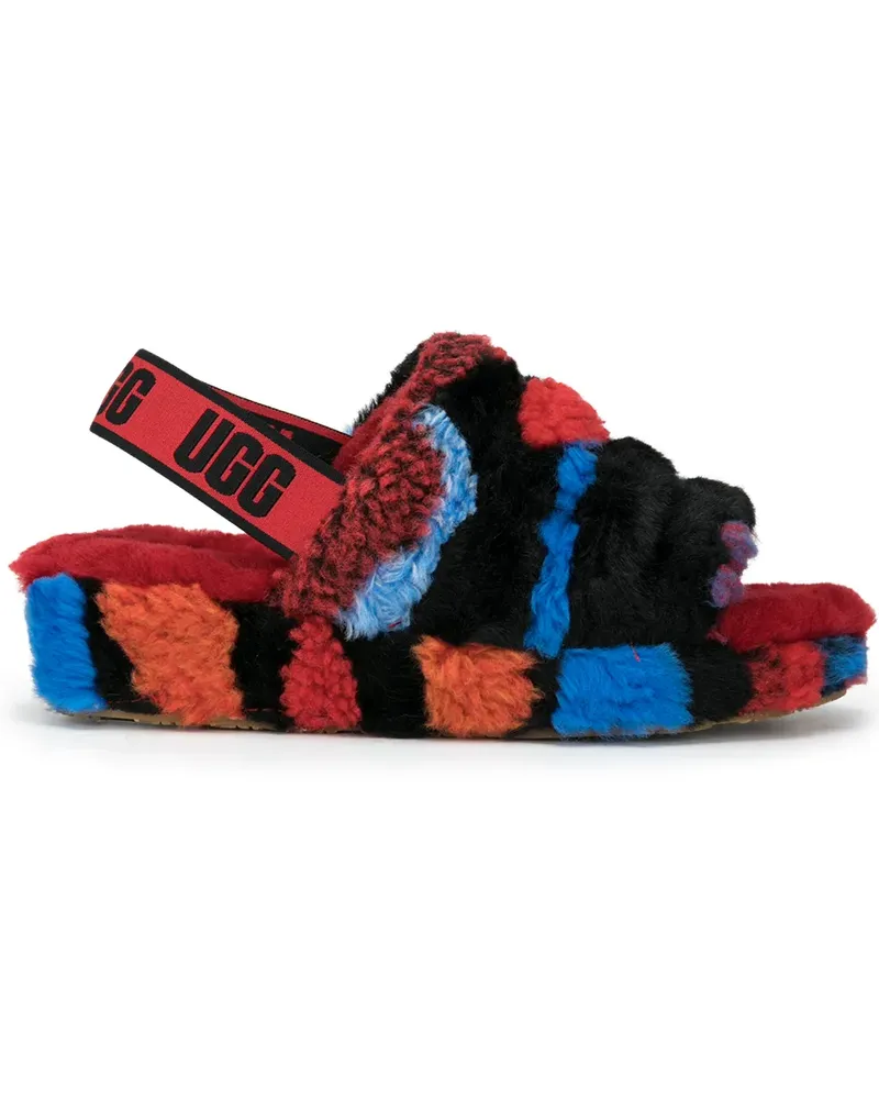UGG Fluff Yeah Pantoletten - Rot Rot
