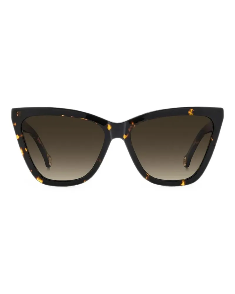Carolina Herrera New York cat-eye frame sunglasses - Braun Braun