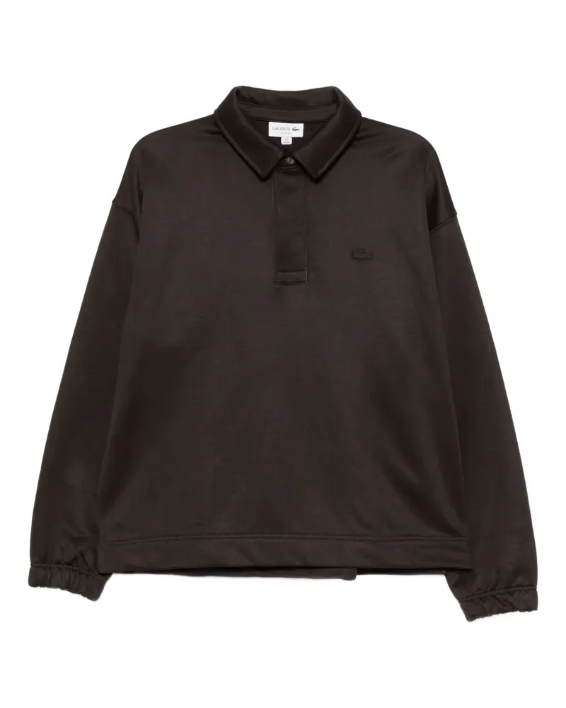 Lacoste Poloshirt mit Logo-Patch - Braun Braun
