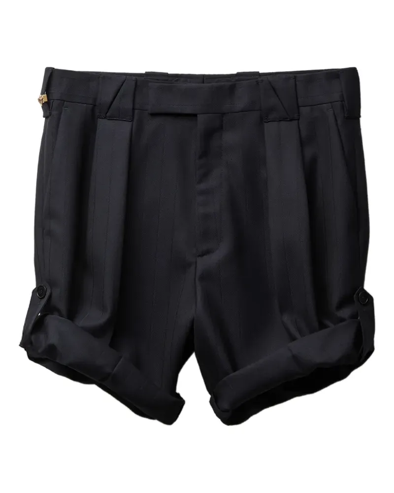 Versace Shorts mit Nadelstreifen - Blau Blau