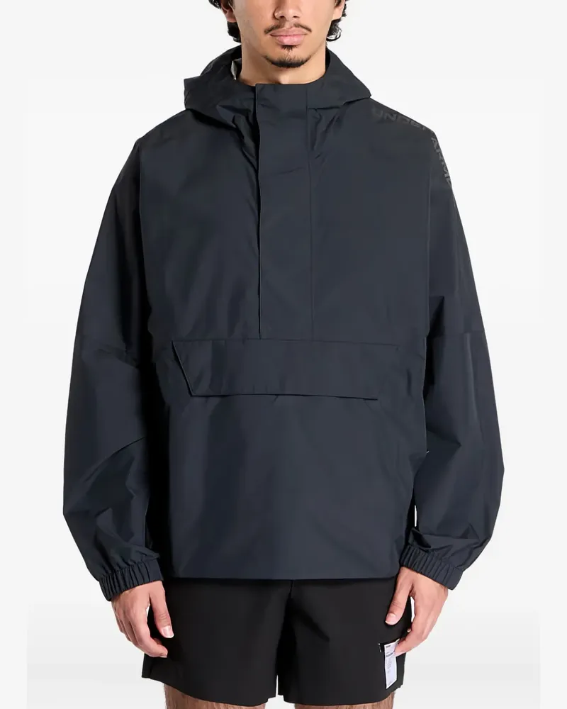 Under Armour Cloudstrike Windbreaker mit kurzem Reißverschluss - Schwarz Schwarz