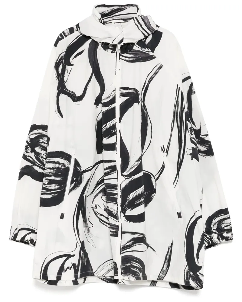 JNBY Windbreaker mit grafischem Print - Weiß Weiß