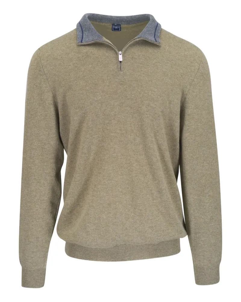 Fedeli Poloshirt mit Reißverschlusskragen - Grün Grün
