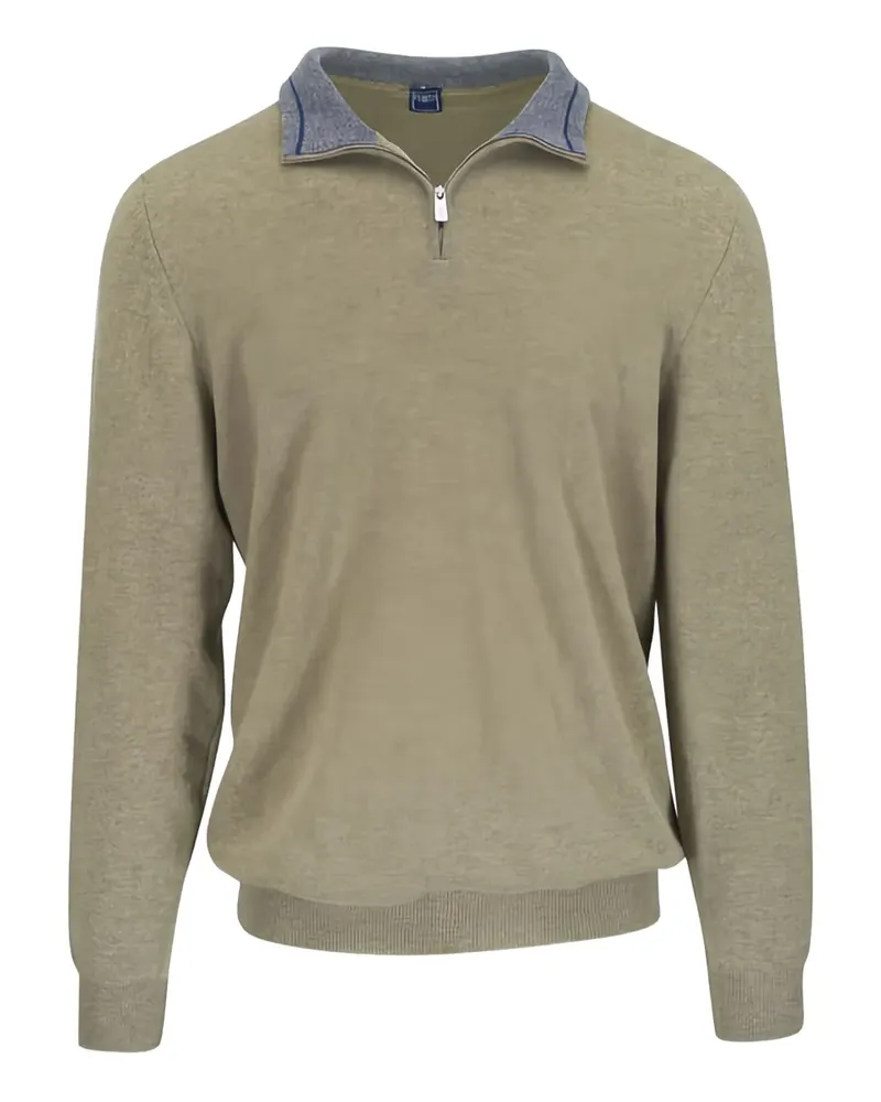 Fedeli Poloshirt mit Reißverschlusskragen - Grün Grün
