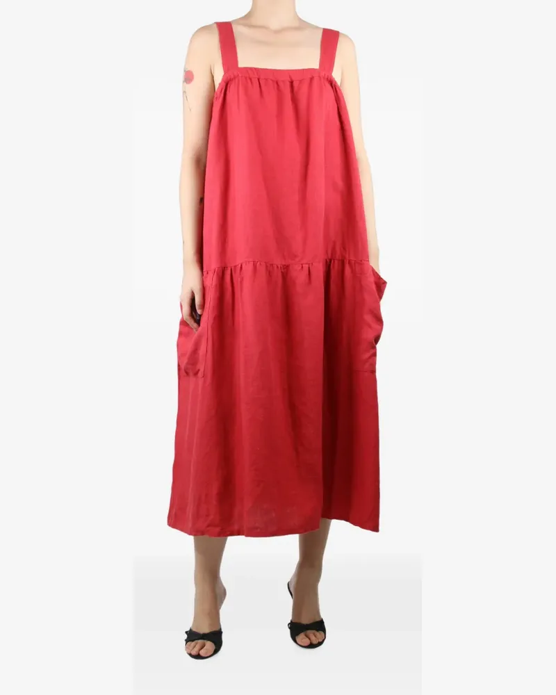 Suzie Kondi pocket sleeveless midi dress - Rot Rot