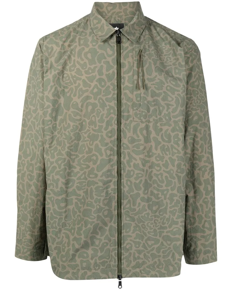 maharishi Hemd mit Camouflage-Print Grün