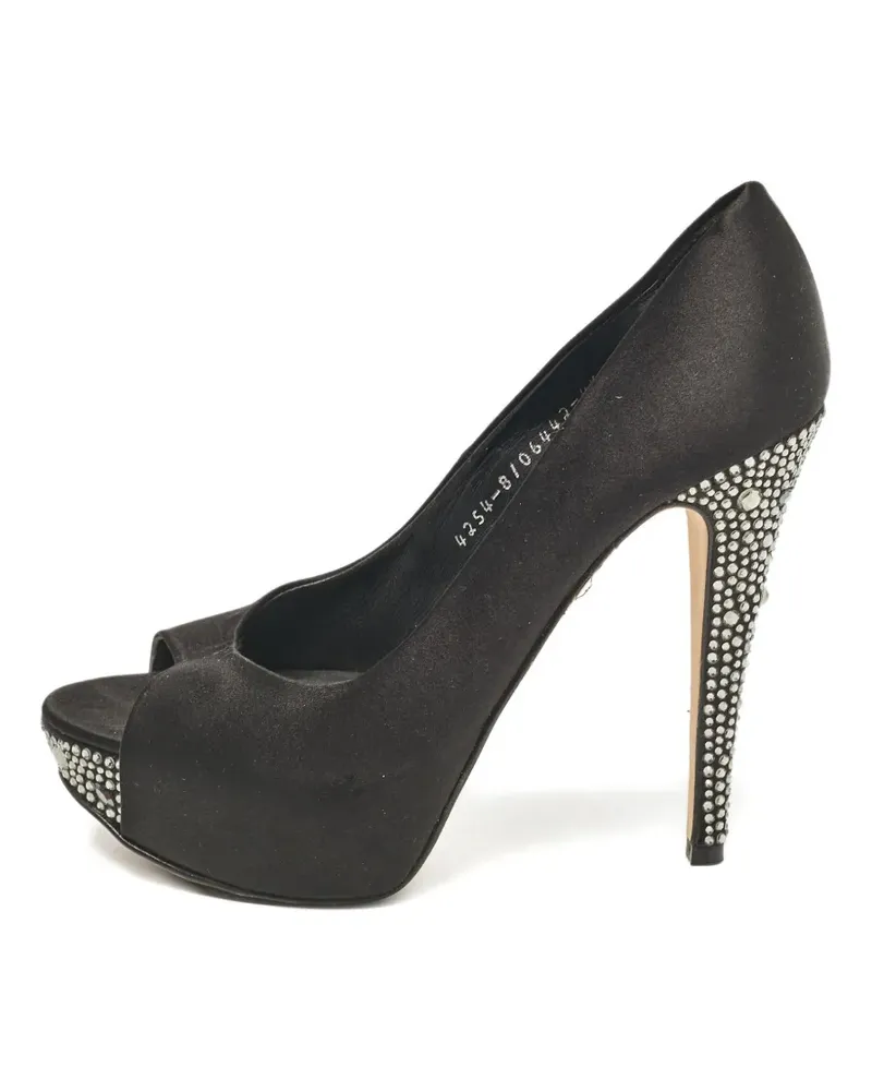 Gina satin embellished pumps - Schwarz Schwarz