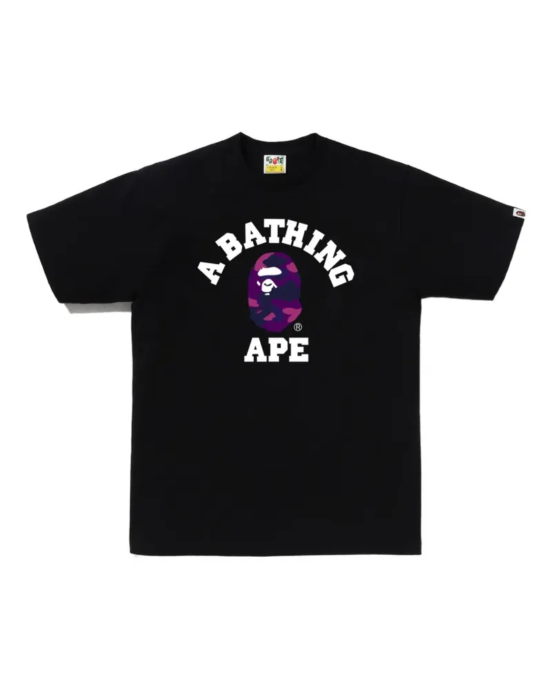 BAPE Color Camo College T-Shirt - Schwarz Schwarz