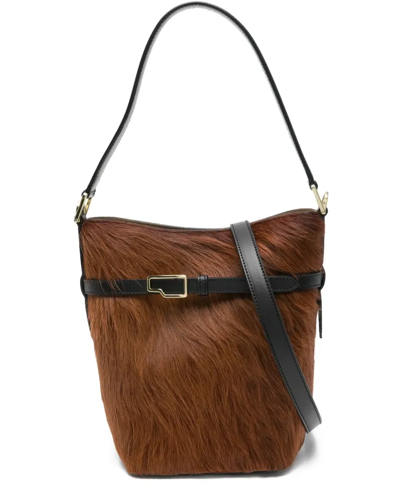ATP Atelier Lierna Schultertasche mit Schnalle - Braun Braun
