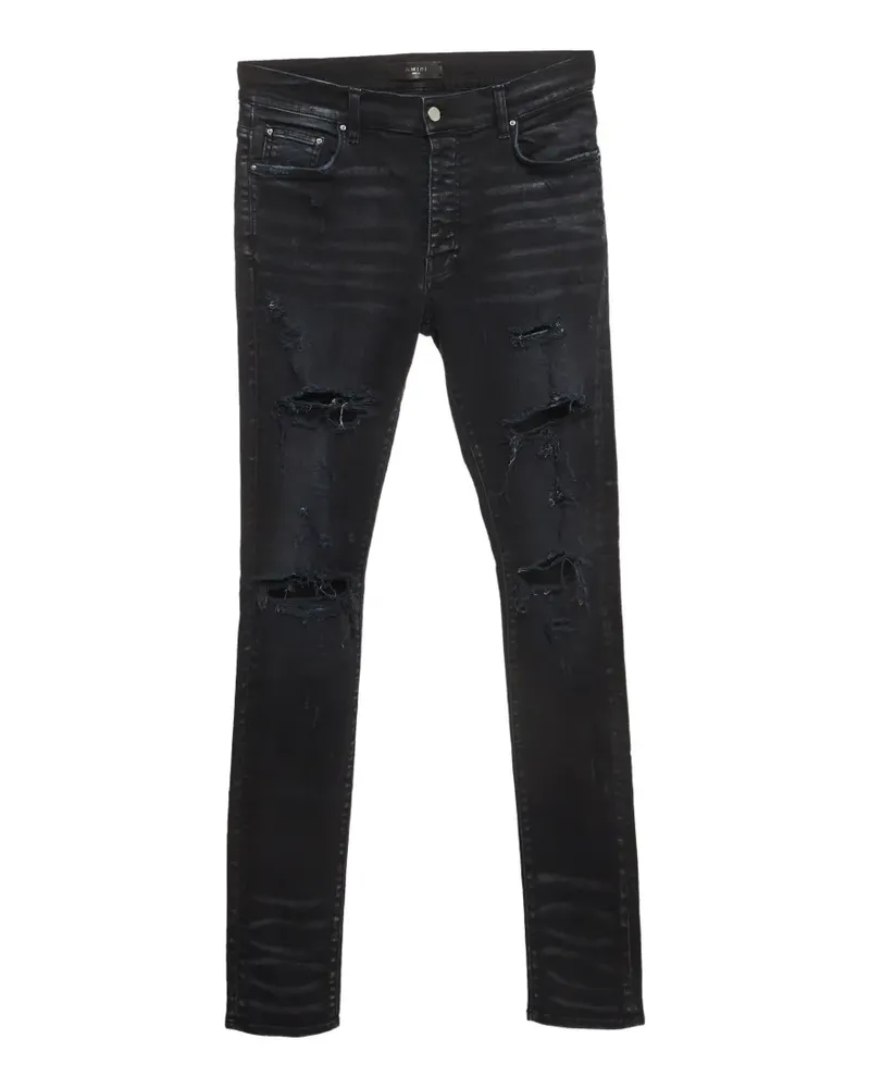 Amiri Ausgeblichene Distressed-Jeans - Blau Blau